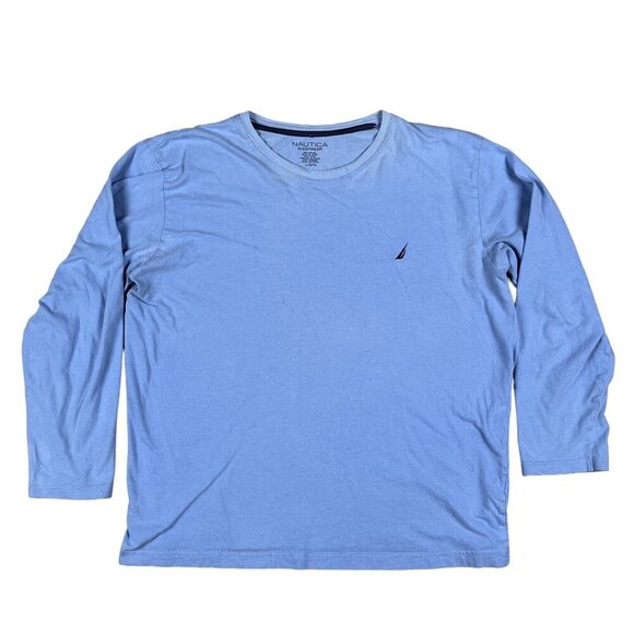 Nautica Other - Nautica Sleepwear Baby Blue Long Sleeve Pajama Top Size Large